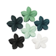 Plumeria-Inspired Flower Claw Clip Set – 6 Pack