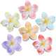 CHANDAT Hawaiian Flower Large Claw Clips 6 Pcs Set