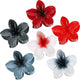 CHANDAT Hawaiian Flower Large Claw Clips 6 Pcs Set
